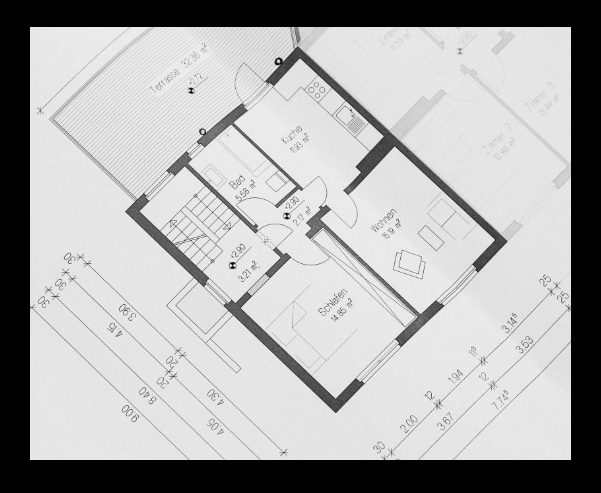 Asbestos register and floor-plan markup from an SES survey report
