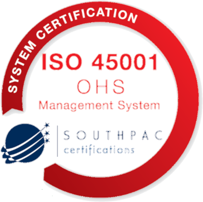 ISO 45001 certified occupational health and safety management system