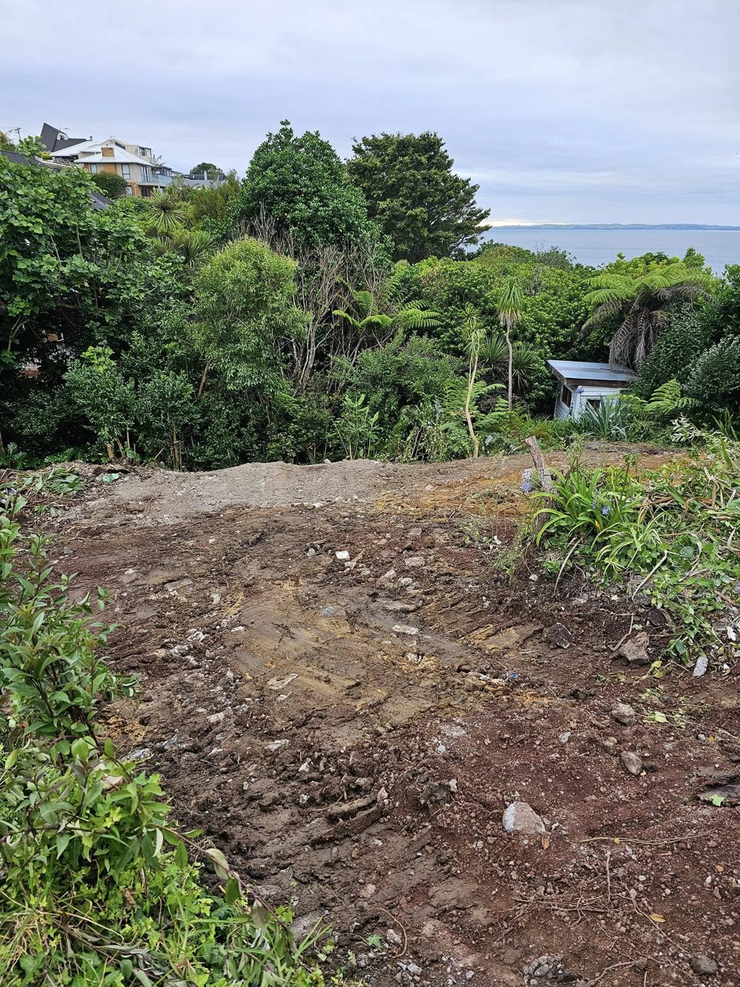 Cleared and graded residential section after an SES demolition