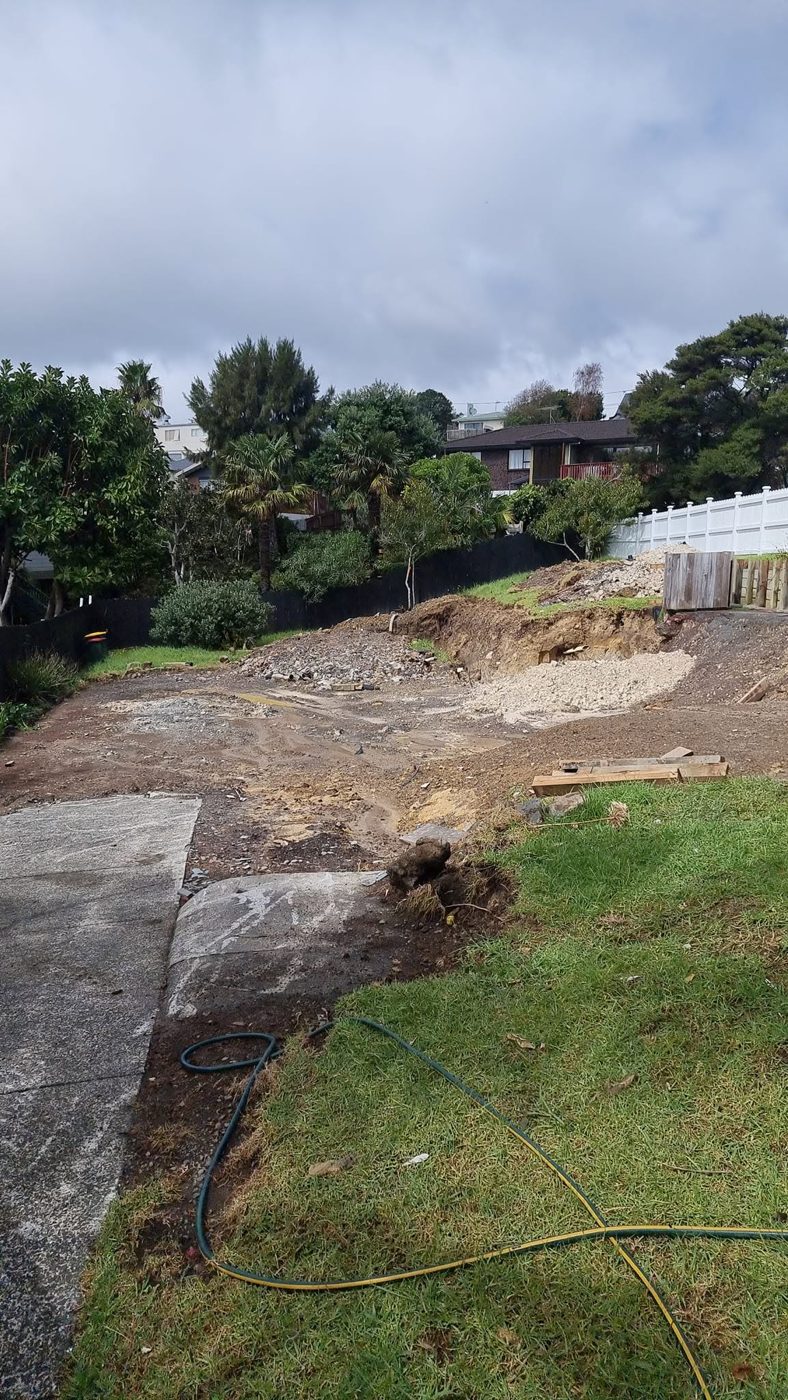 Section cleared after demolition
