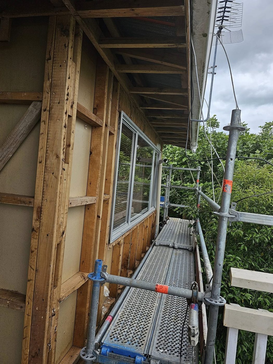 Scaffold access set up for an SES strip-out
