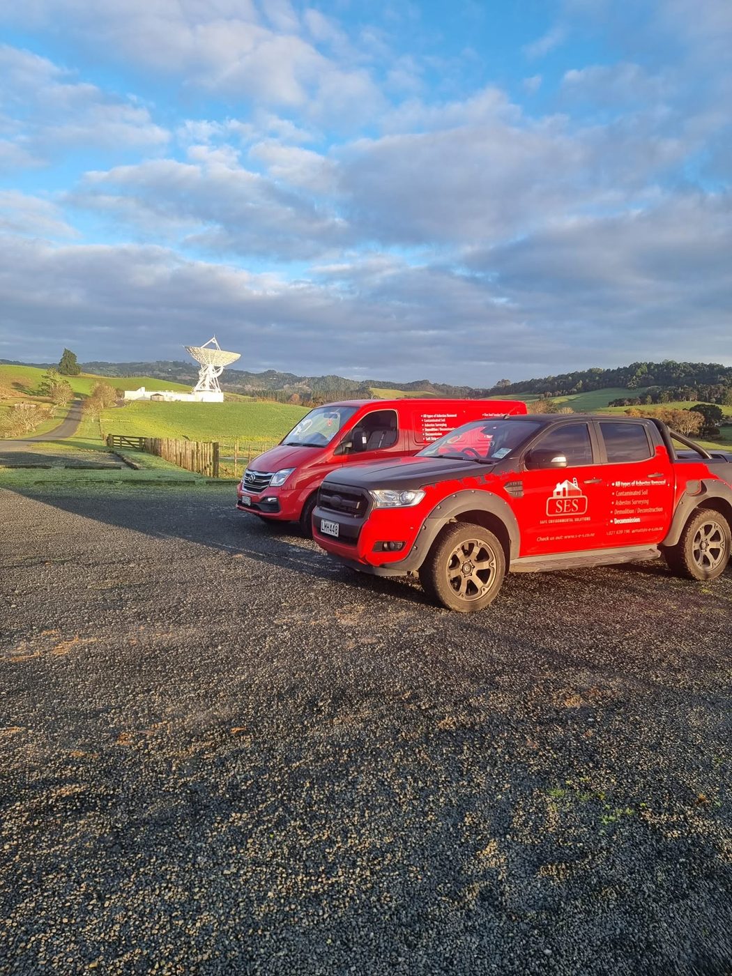 SES vehicles on site in rural Rodney, north of Auckland