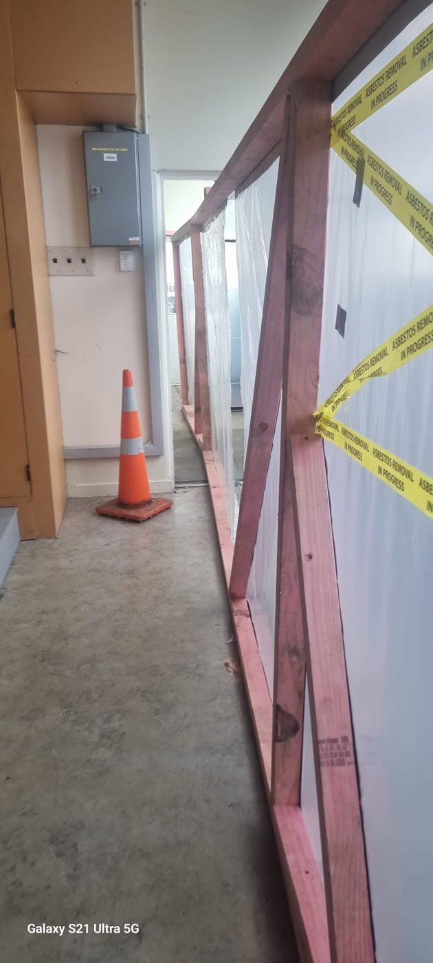 Redundant building services isolated and tagged before removal